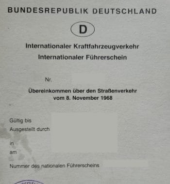 2 International driver license